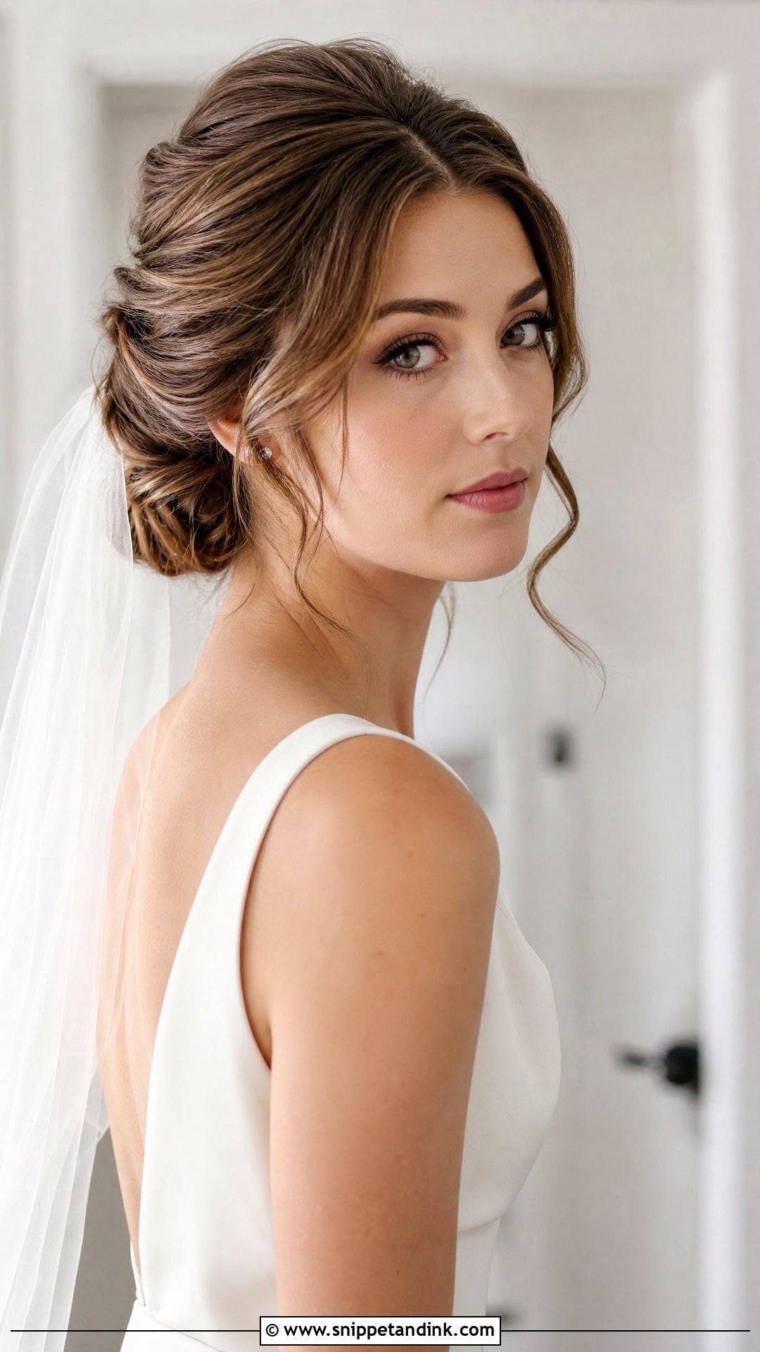 Twisted Updo Bridal Hairstyle For Long Hair - Snippet and Ink - 15 Easy Bridal Hairstyles for Long Hair