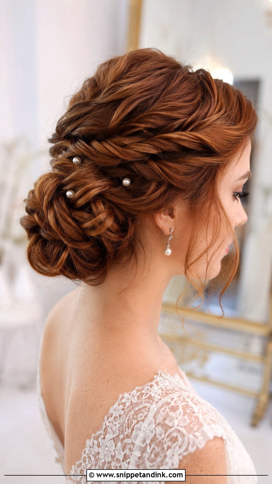 Twisted Updo Bridal Hairstyle - Snippet and Ink - 20 Bridal Hair Up Do Ideas