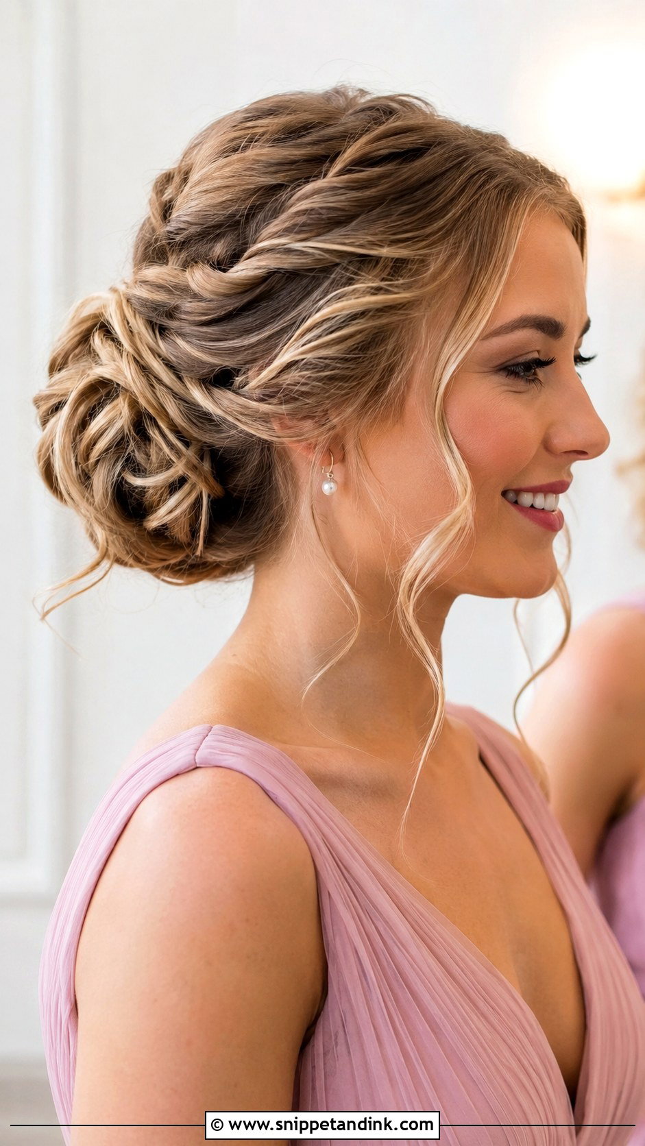Twisted Updo Bridesmaid Hair - Snippet and Ink - 30 Bridesmaid Hair Styles