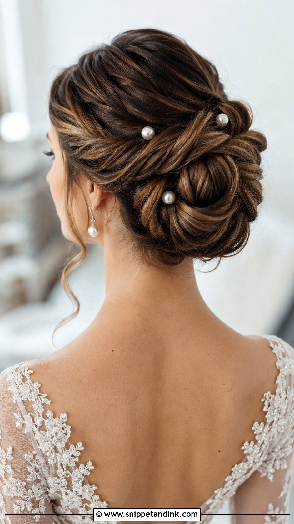 Twisted Updo Bun - Snippet and Ink - 30 Bridal Hair Buns