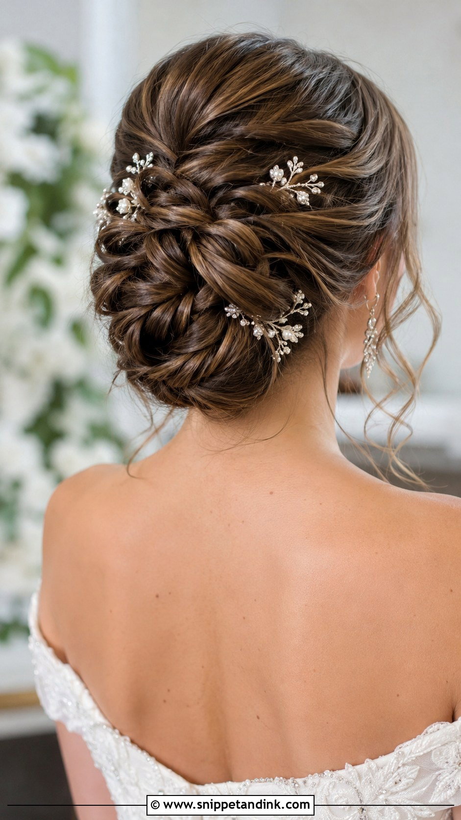 Twisted Updo Bun for Weddings - Snippet and Ink - 30 Wedding Hair Bun Ideas