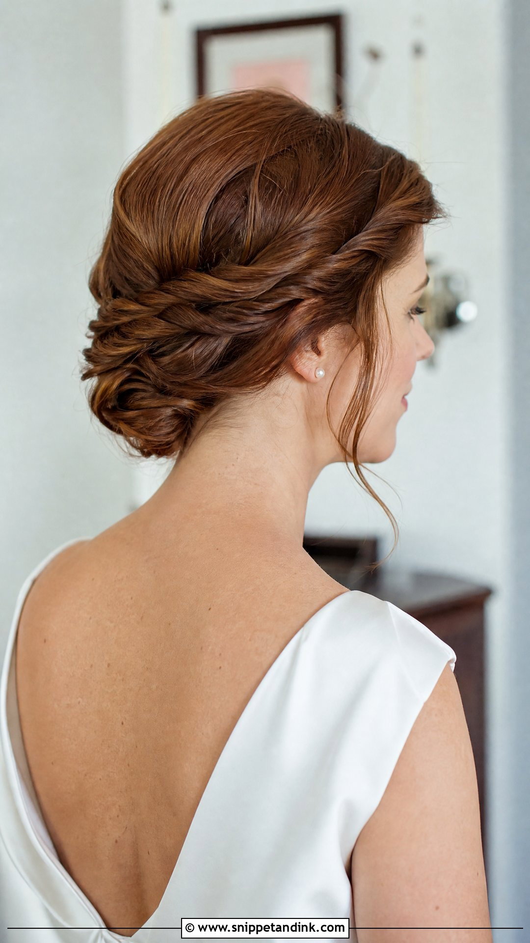 Twisted Updo For Short Hair Wedding - Snippet and Ink - 15 Easy Updos for Short Hair Wedding