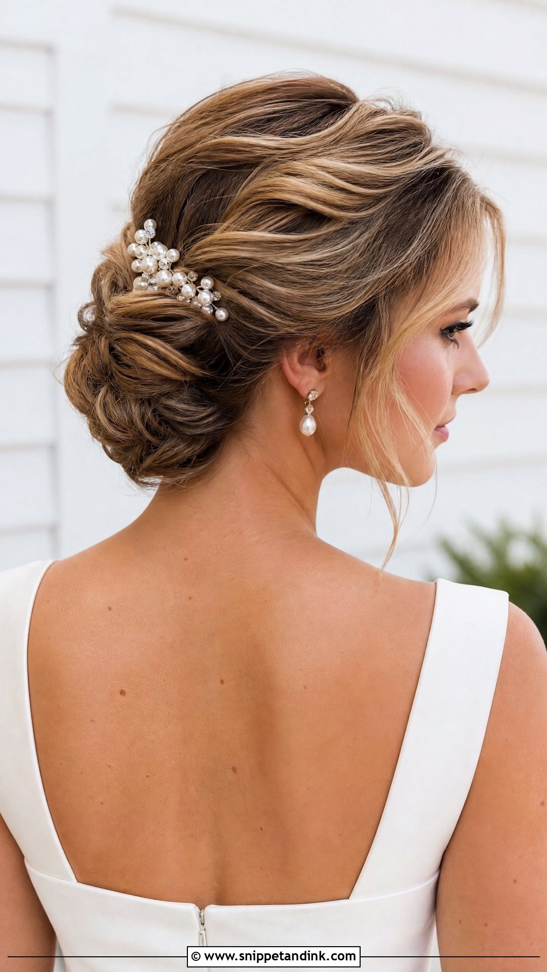 Twisted Updo Wedding Hair For Short Hair - Snippet and Ink - 20 Simple Wedding Hairstyles for Short Hair Shoulder Length