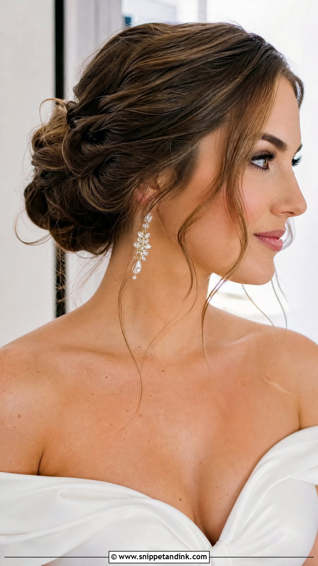 Twisted Updo Wedding Hair for Medium Length - Snippet and Ink - 20 Wedding Hair for Medium Length Ideas