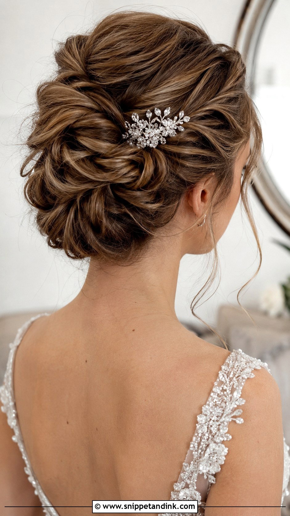 Twisted Updo Wedding Hair for Round Face - Snippet and Ink - 25 Wedding Hair for Round Face Ideas