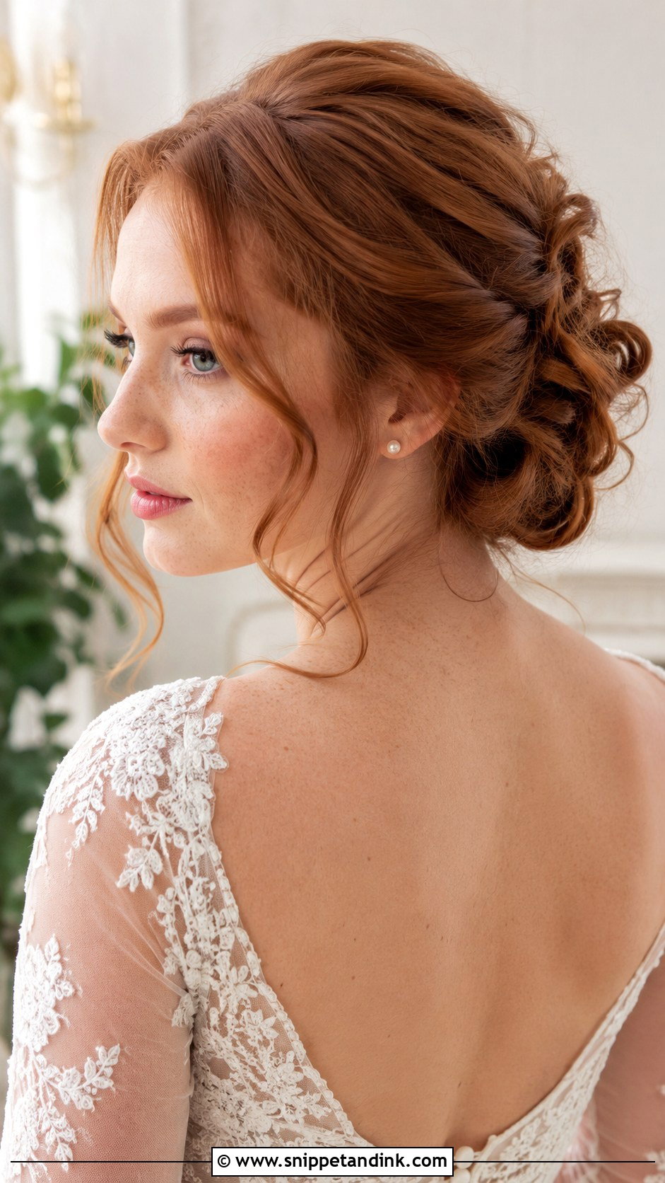 Twisted Updo Wedding Hairstyle - Snippet and Ink - 20 Medium Hair Wedding Ideas