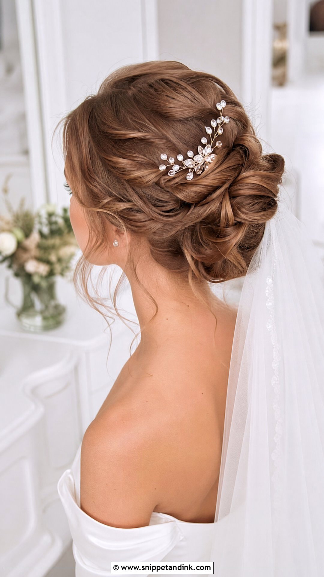 Twisted Updo Wedding Hairstyle - Snippet and Ink - 20 Unique Wedding Hairstyles