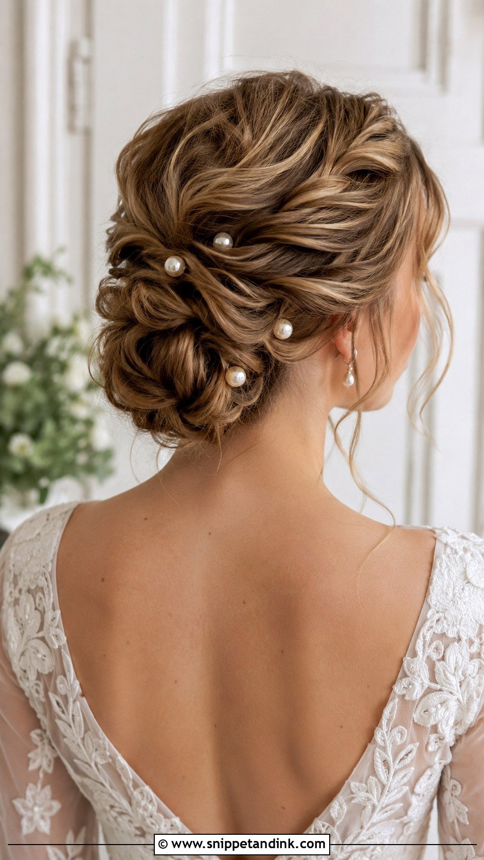 Twisted Updo Wedding Hairstyle - Snippet and Ink - 20 Wedding Hair Front View Ideas