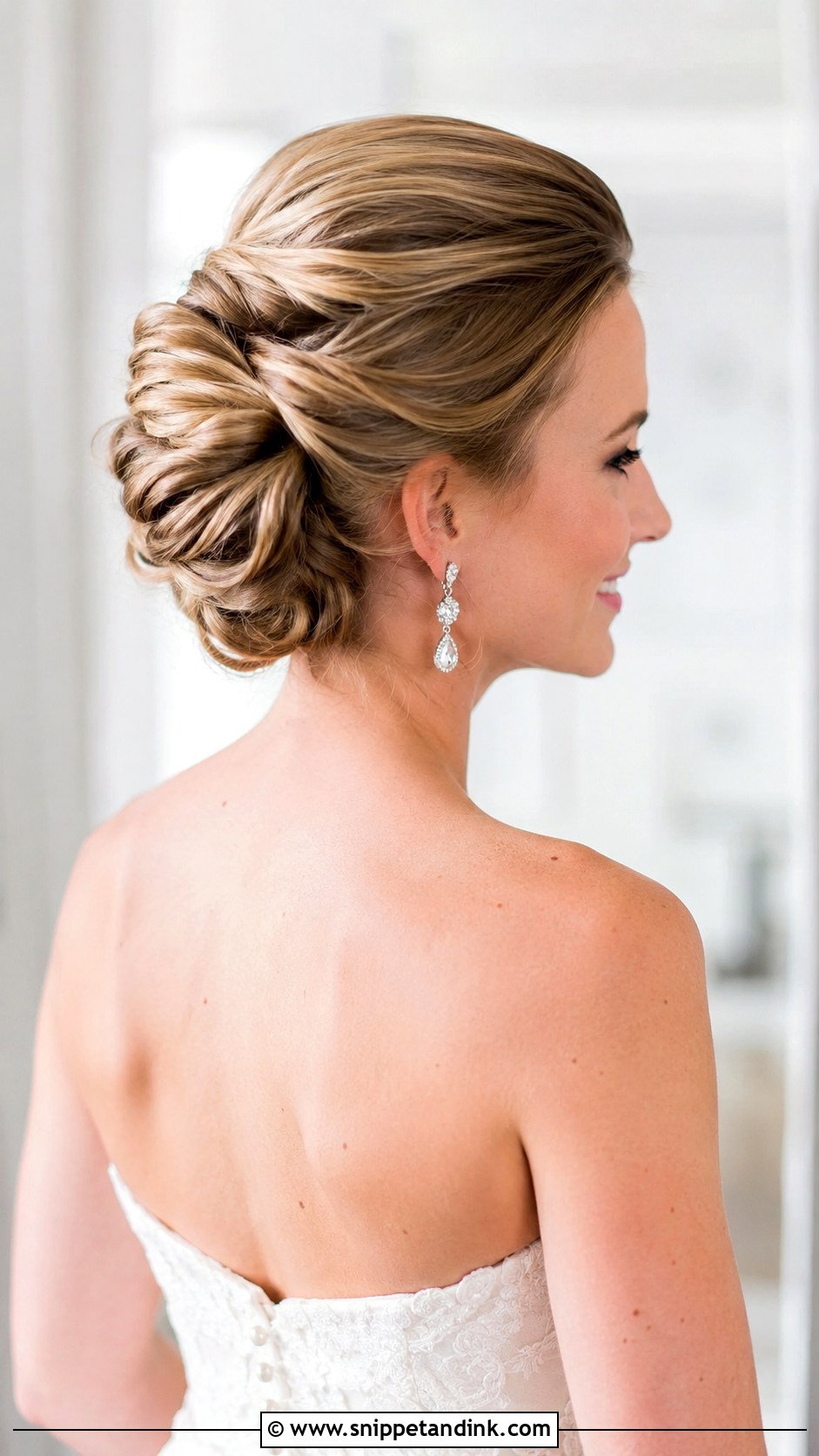 Twisted Updo Wedding Hairstyle - Snippet and Ink - 25 Wedding Day Hairstyles