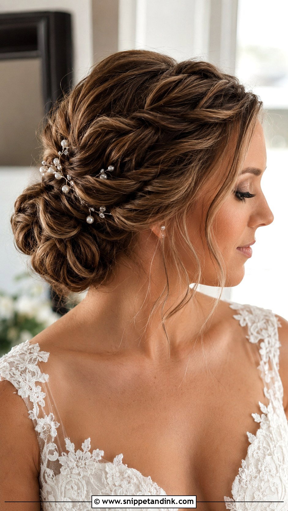 Twisted Updo Wedding Hairstyle For Long Hair - Snippet and Ink - 15 Long Hairstyles for a Wedding