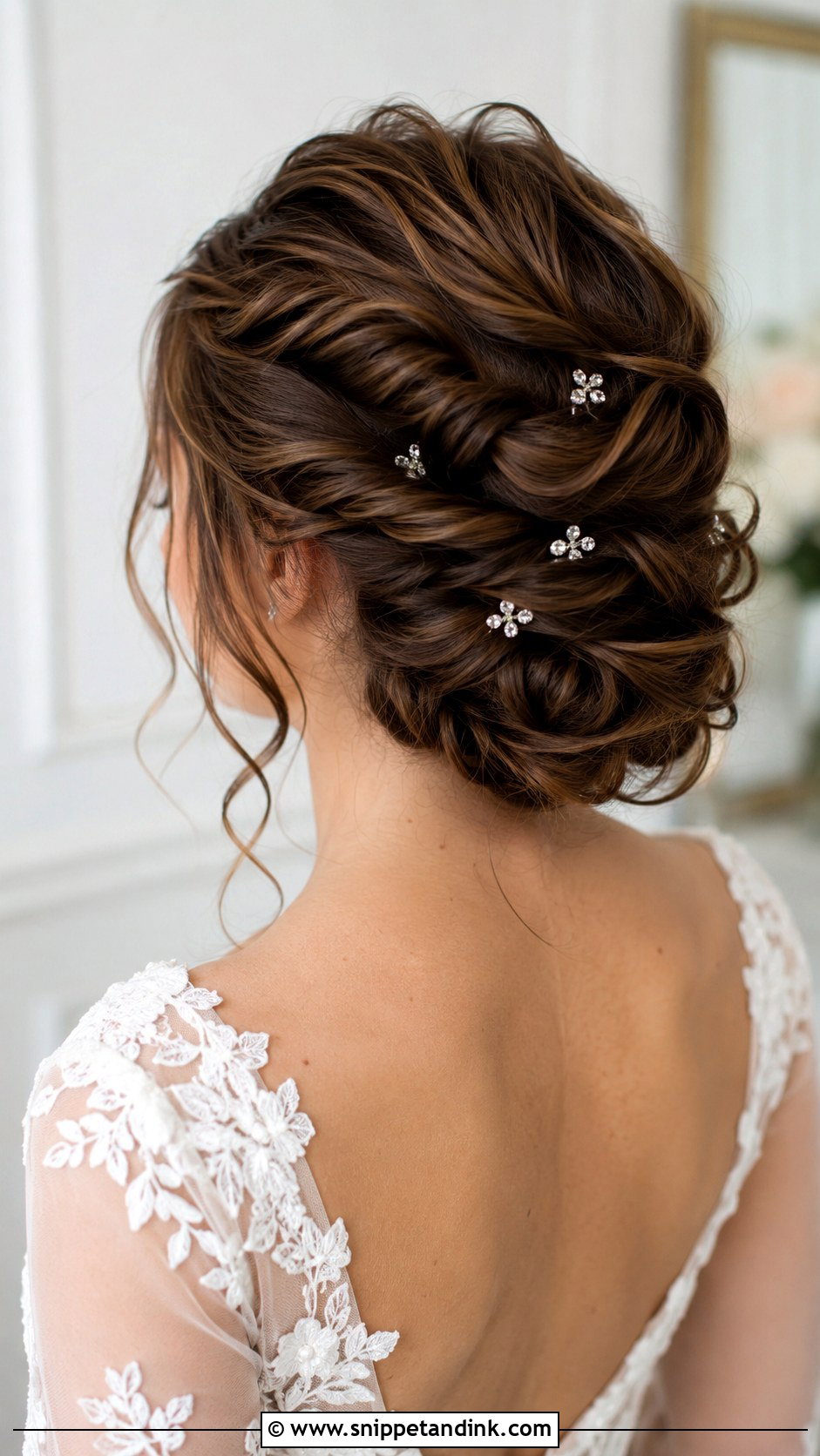 Twisted Updo Wedding Hairstyle for Long Hair - Snippet and Ink - 30 Wedding Hair Styles for Long Hair