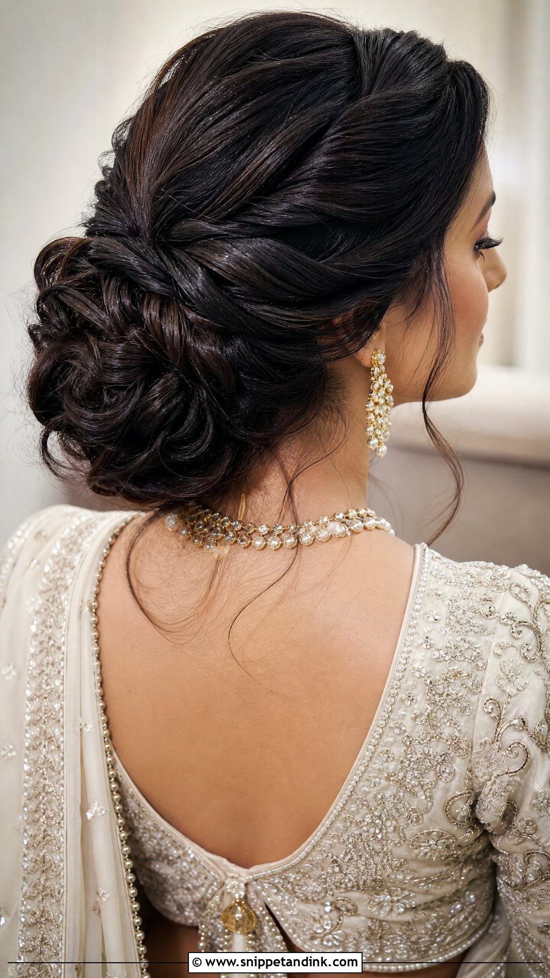 Twisted Updo Wedding Hairstyle - Snippet and Ink - 15 All Up Wedding Hairstyles