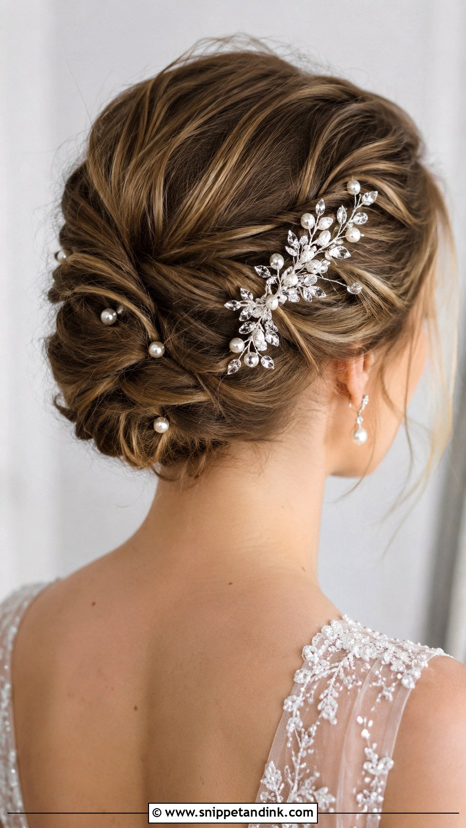 Twisted Updo With Accessories - Snippet and Ink - 20 Simple Updo Wedding Hairstyles