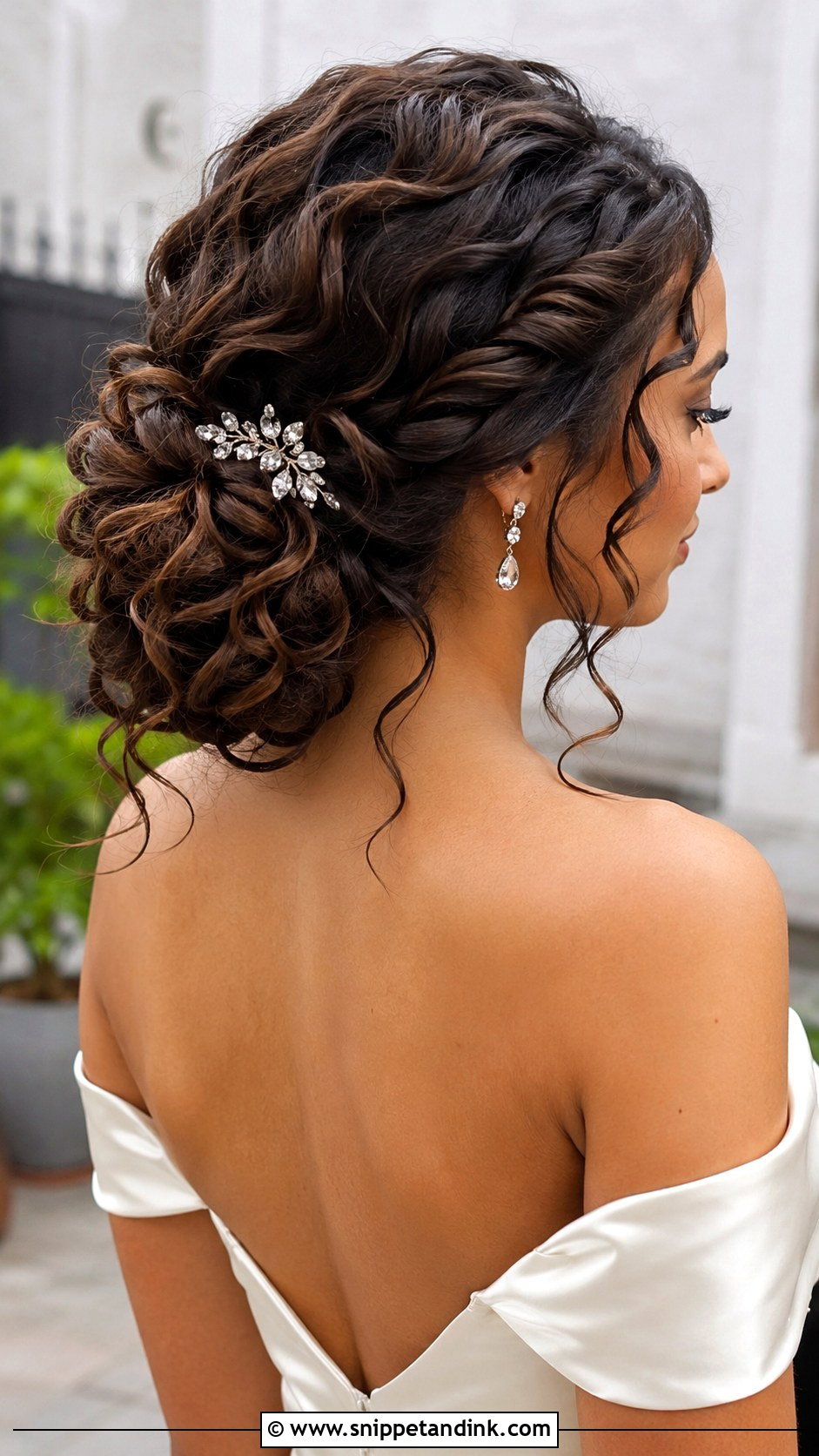 Twisted Updo With Curls - Snippet and Ink - 25 Updo Wedding Hairstyles for Long Hair