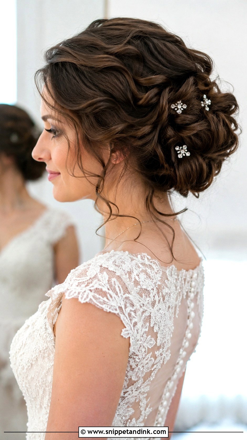 Twisted Updo With Curls - Snippet and Ink - 20 Hair Model for Wedding Ideas