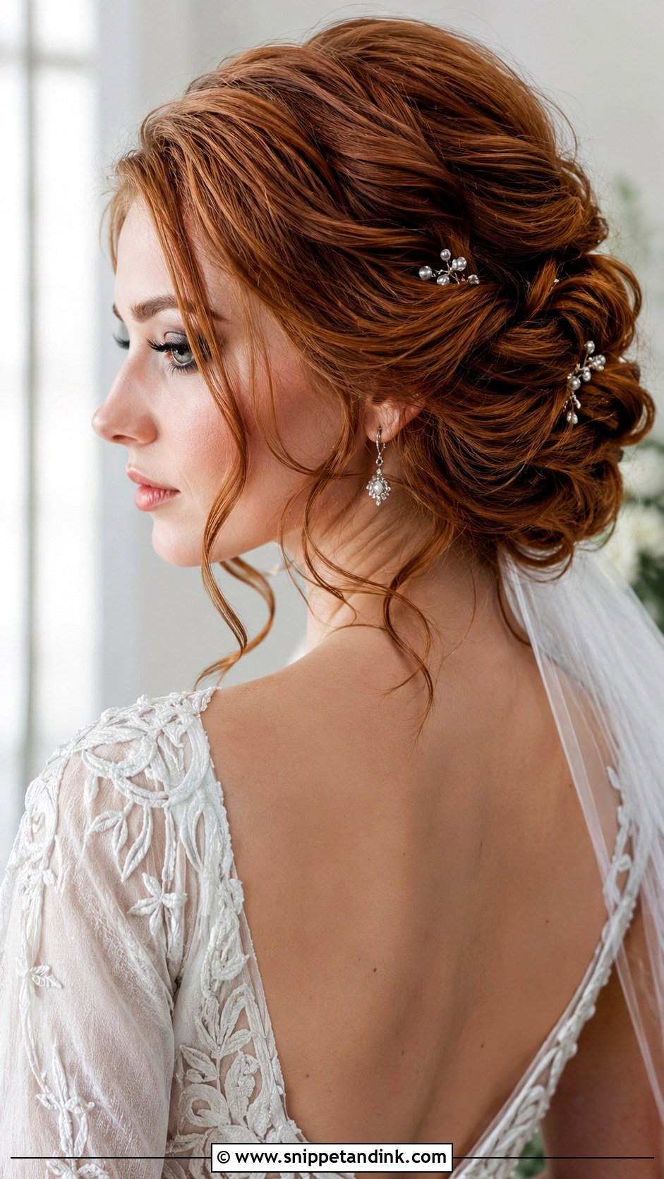 Twisted Updo With Delicate Tendrils - Snippet and Ink - 25 Ethereal Wedding Hair Ideas