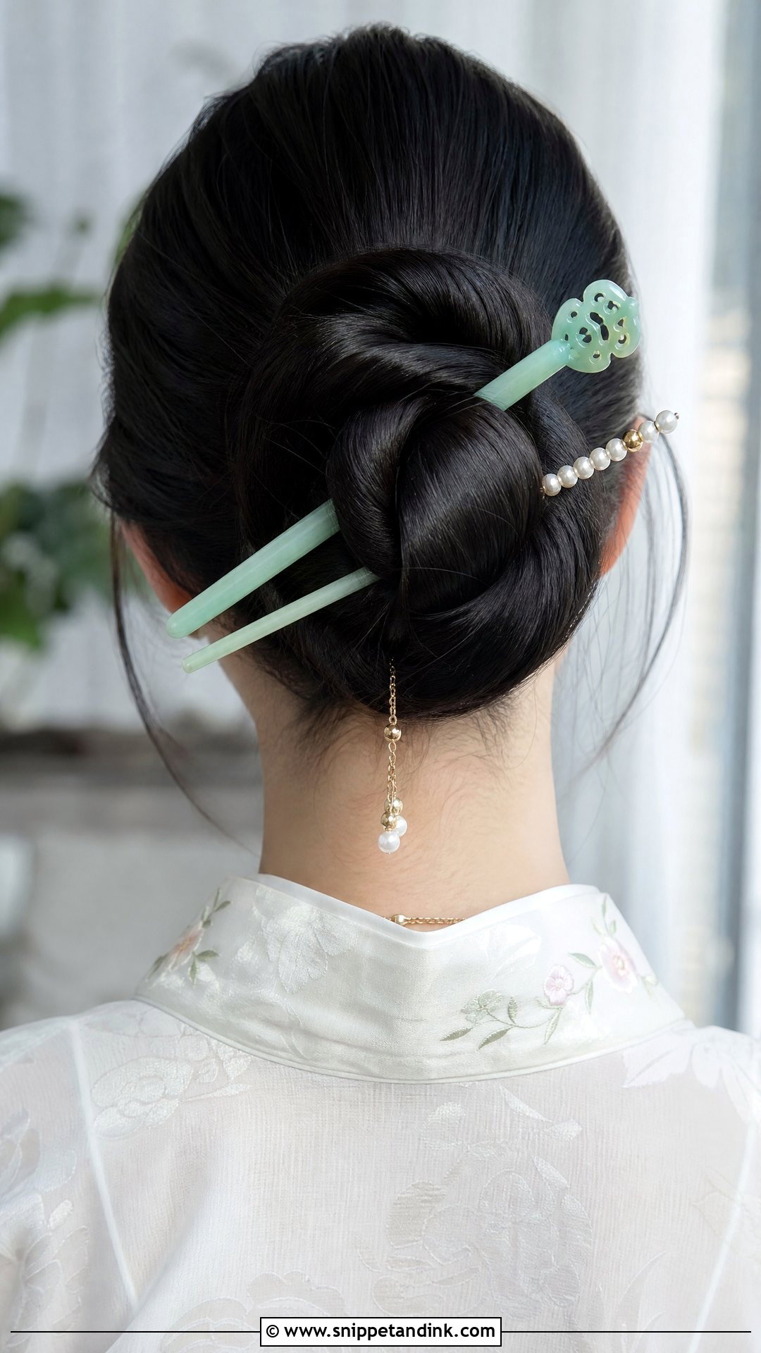Twisted Updo With Hair Sticks - Snippet and Ink - 20 Chinese Wedding Hairstyles