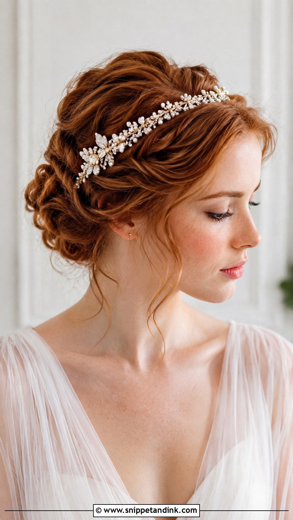 Twisted Updo With Headband - Snippet and Ink - 20 Wedding Guest Hair Up Do Ideas