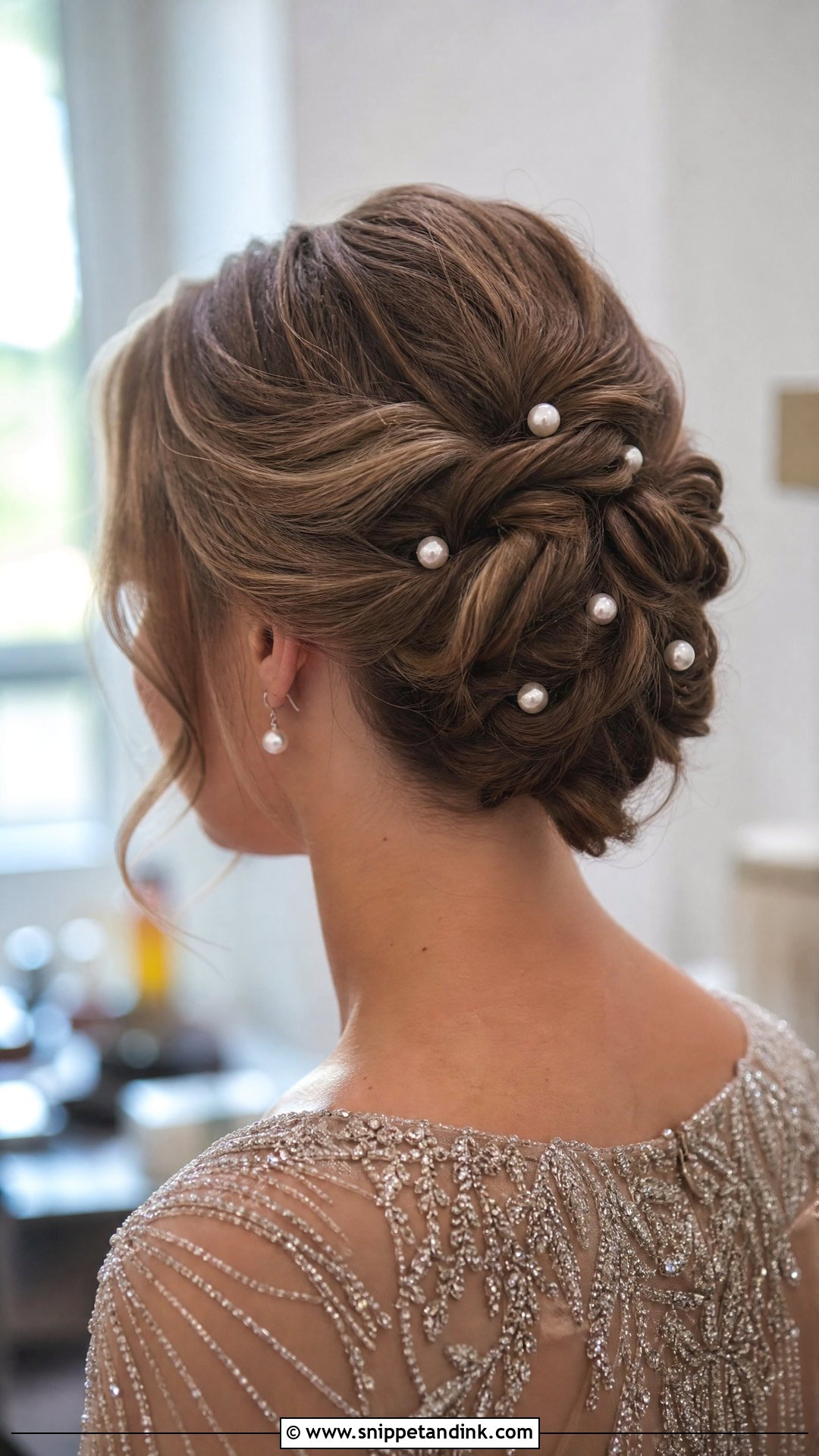 Twisted Updo With Pearl Pins - Snippet and Ink - 20 Debutante Hairstyles