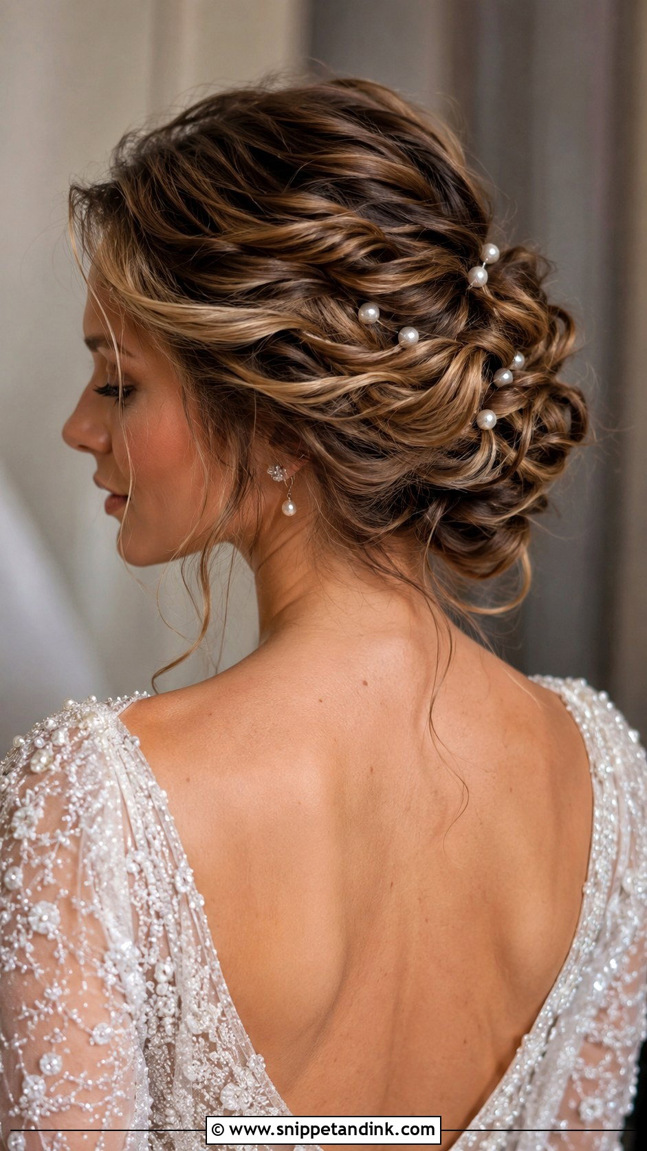 Twisted Updo With Pearls - Snippet and Ink - 25 Wedding Hair Looks