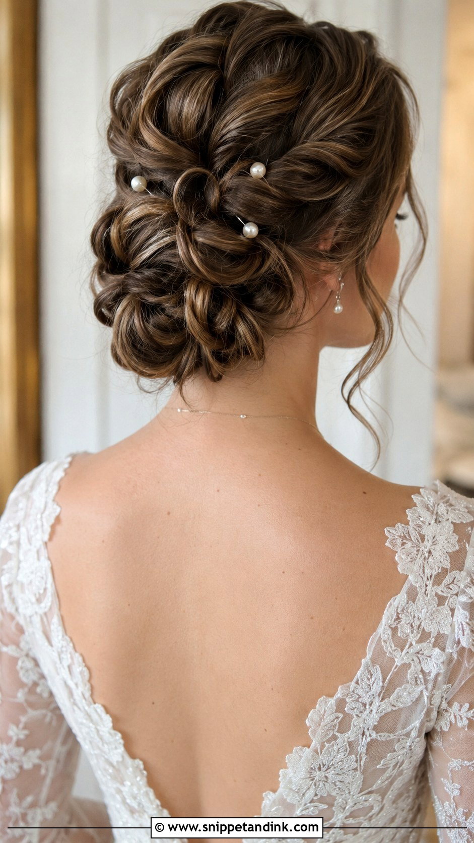Twisted Updo With Pearls - Snippet and Ink - 20 Latest Bridal Hairstyles