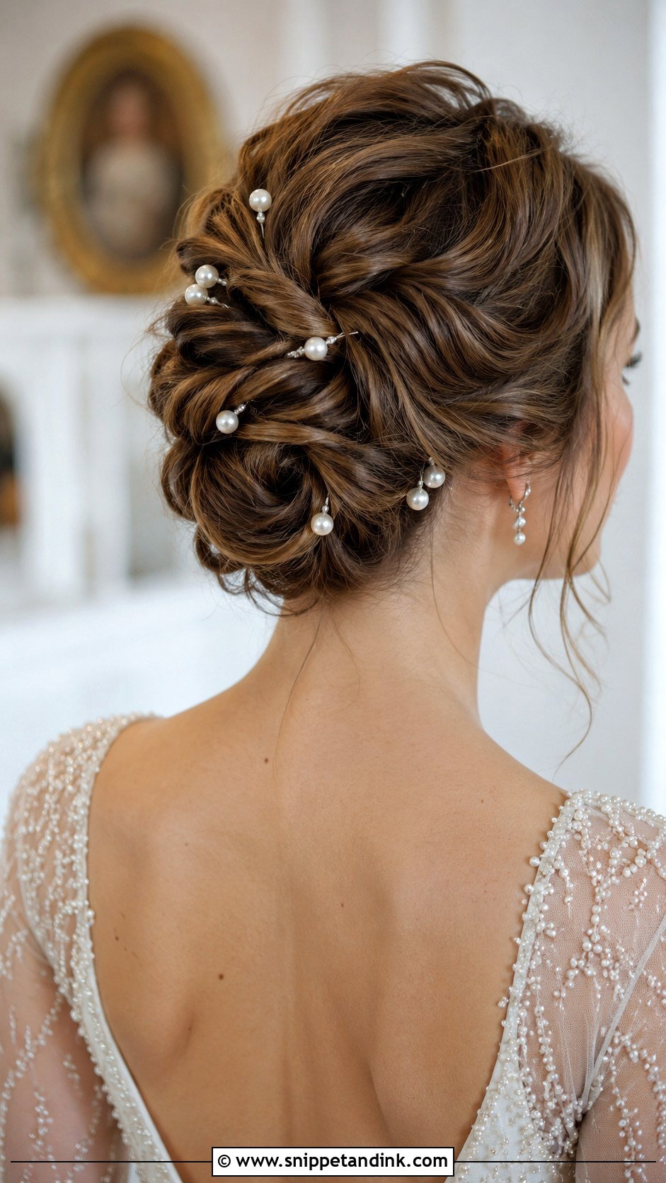 Twisted Updo With Pearls - Snippet and Ink - 35 Bridal Updo Ideas