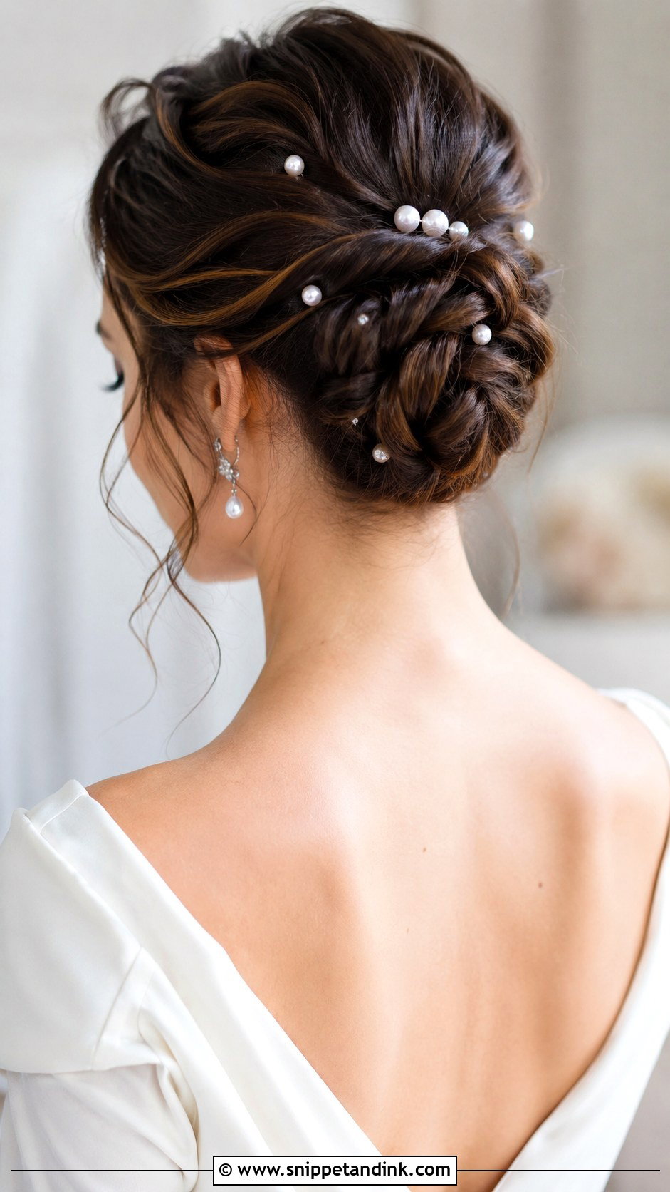Twisted Updo With Pearls - Snippet and Ink - 35 Bride Hair Ideas