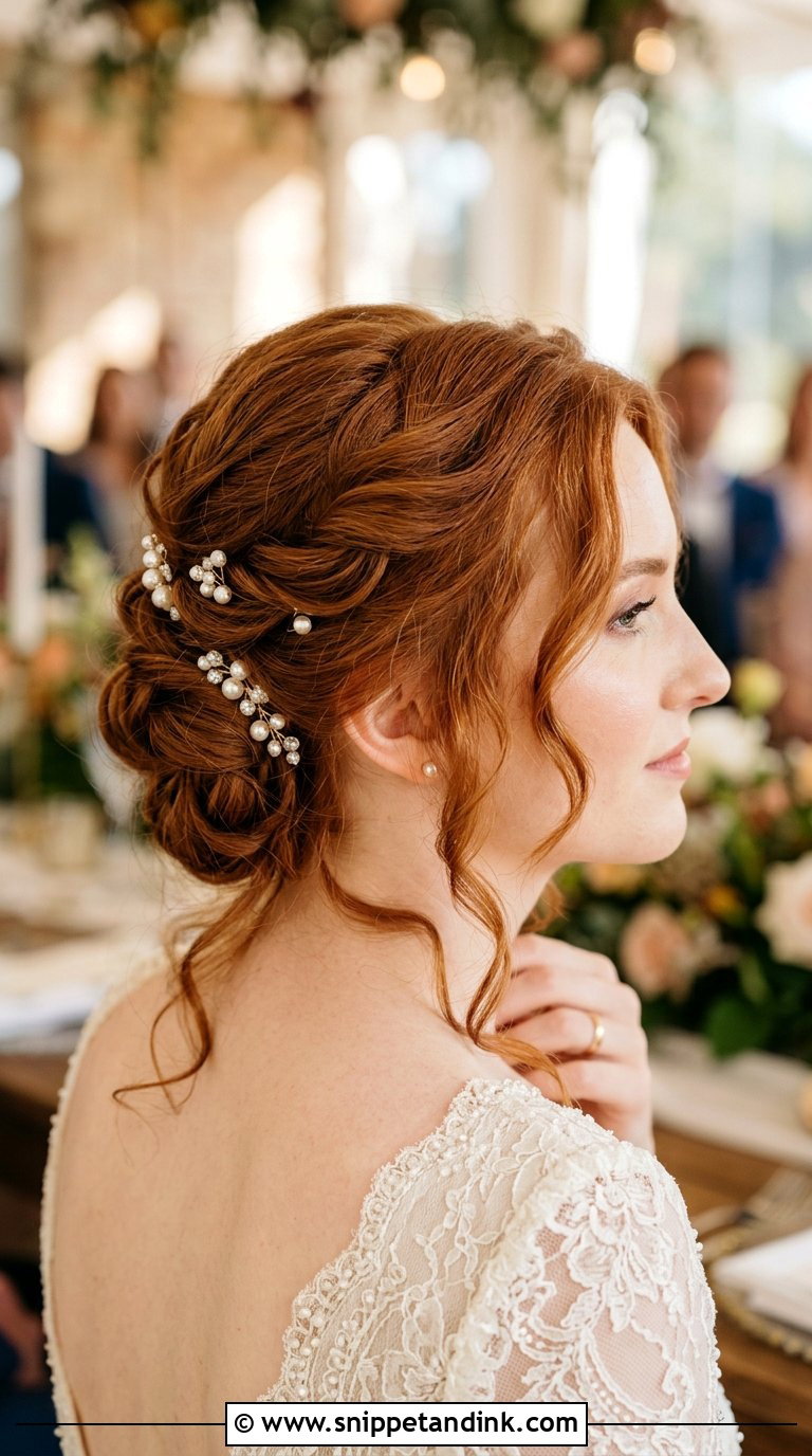 Twisted Updo With Pins - Snippet and Ink - 20 Bride Hairdo Ideas