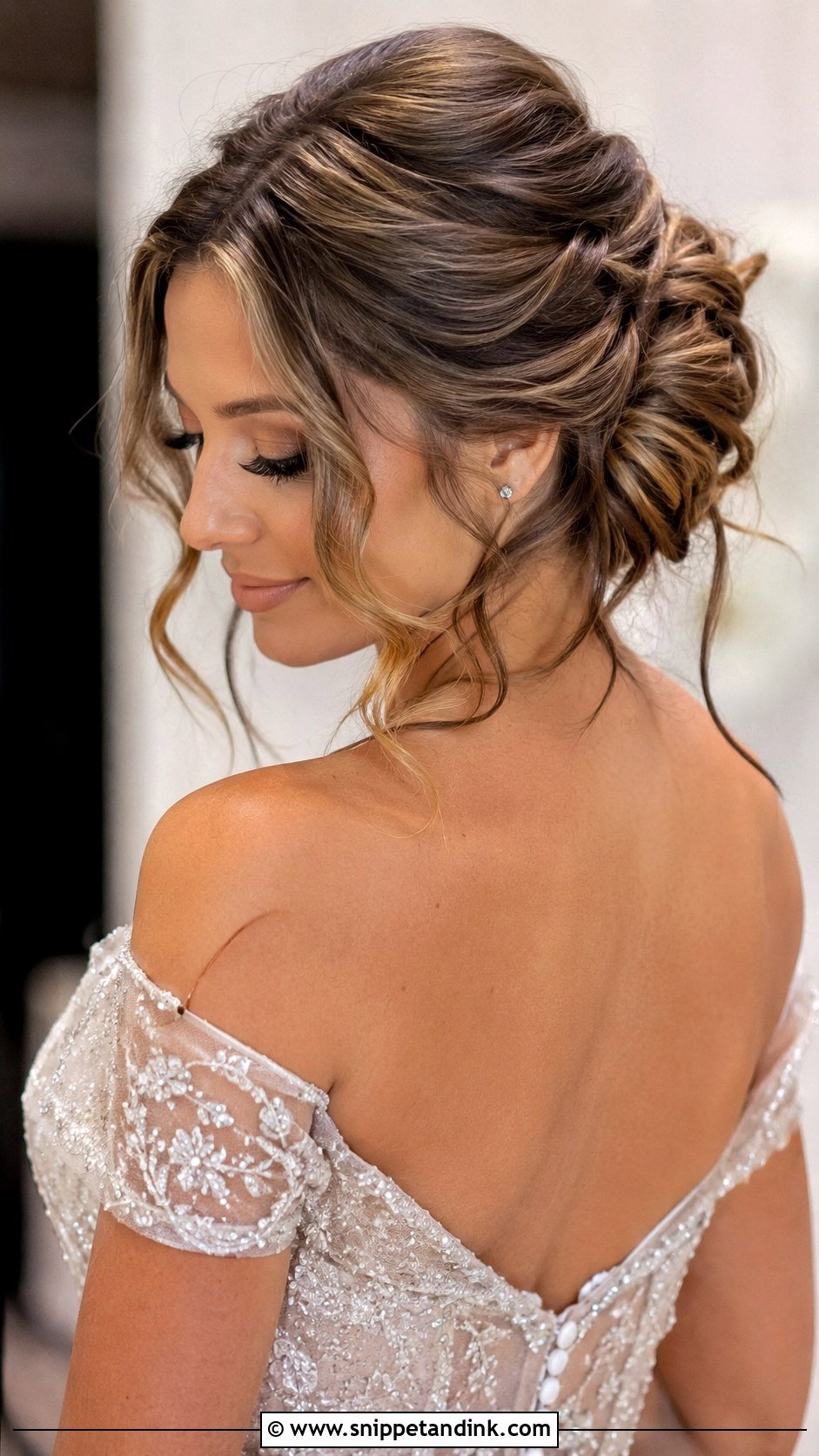 Twisted Updo With Tendrils - Snippet and Ink - 25 Wedding Guest Hair Up Ideas