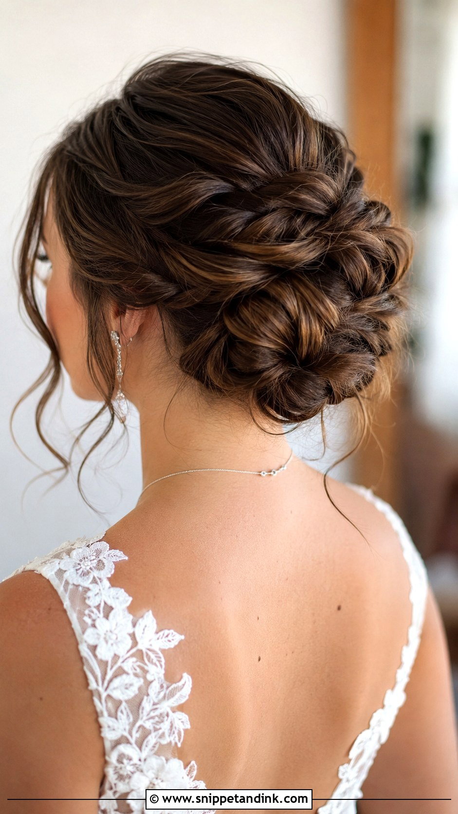 Twisted Updo With Tendrils - Snippet and Ink - 25 Bride Hair Updo Ideas