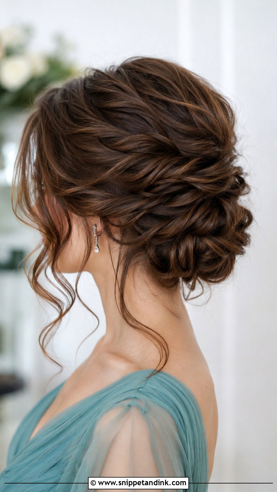 Twisted Updo With Tendrils - Snippet and Ink - 25 Mother of the Bride Updos