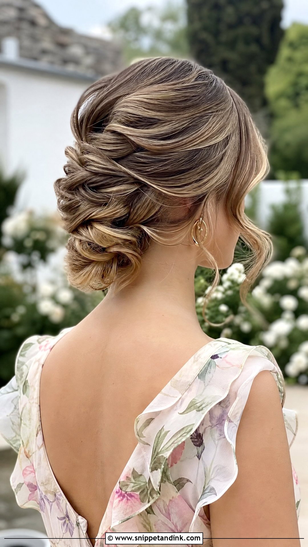 Twisted Updo With Tendrils for Long Hair - Snippet and Ink - 20 Wedding Guest Updos for Long Hair