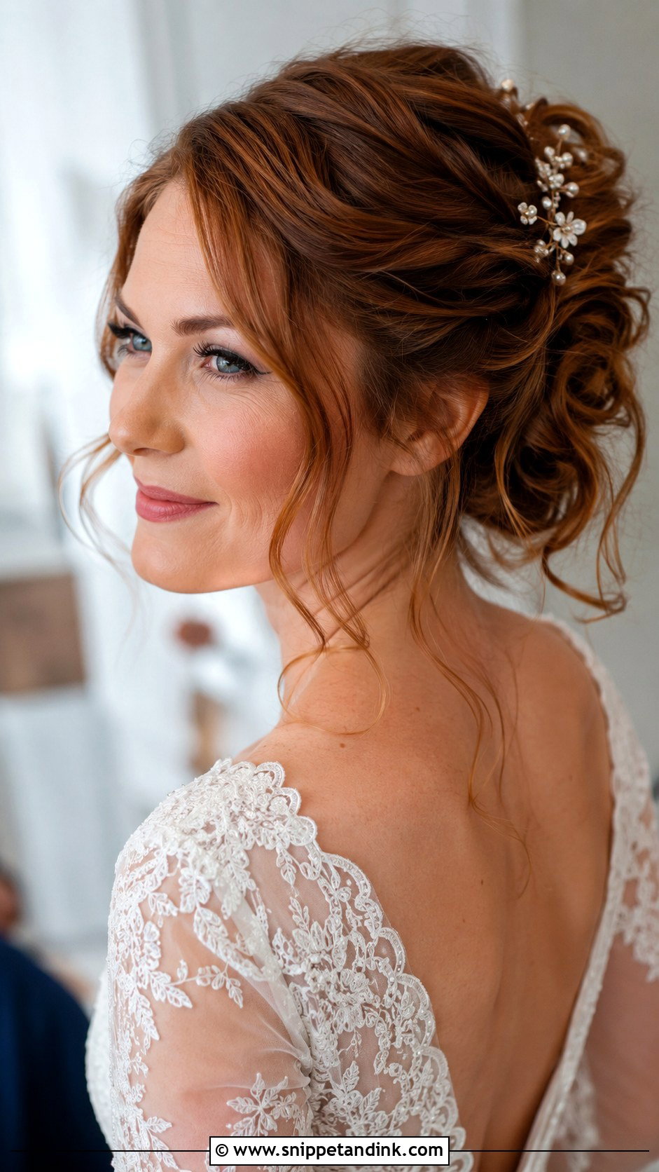 Twisted Updo With Wispy Strands - Snippet and Ink - 20 Textured Wedding Updo Ideas