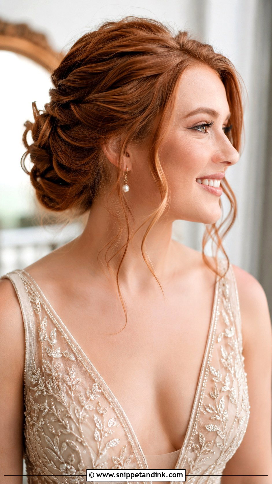 Twisted Updo for Engagement - Snippet and Ink - 25 Hair Styles for Engagement