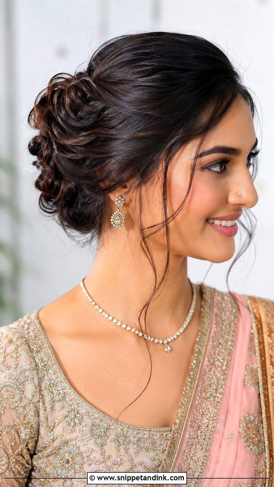 Twisted Updo for Engagement - Snippet and Ink - 25 Simple Engagement Hairstyles