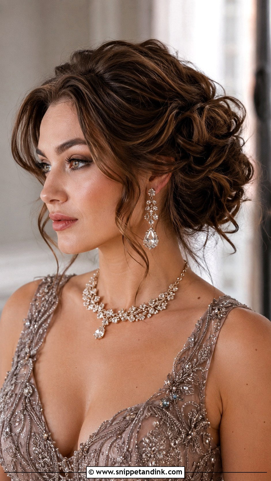 Twisted Updo for Engagement - Snippet and Ink - 20 Simple Hairstyle for Engagement Ideas