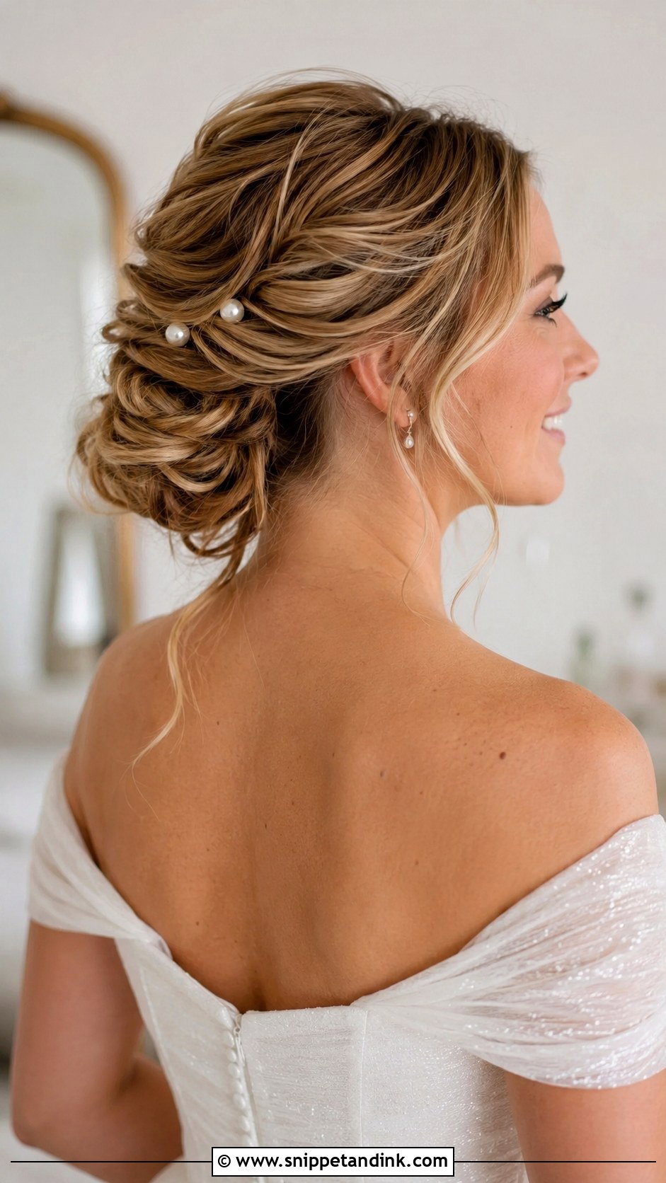 Twisted Updo for Short Hair - Snippet and Ink - 25 Wedding Hair for Short Hair Ideas