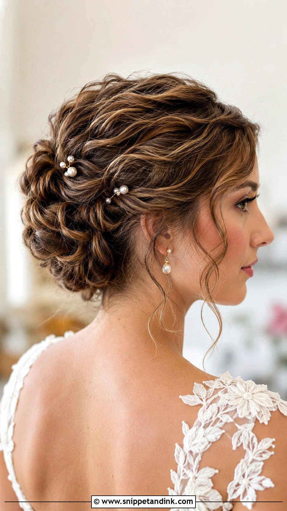 Twisted Updo for Short Hair - Snippet and Ink - 35 Wedding Hairstyles for Short Hair