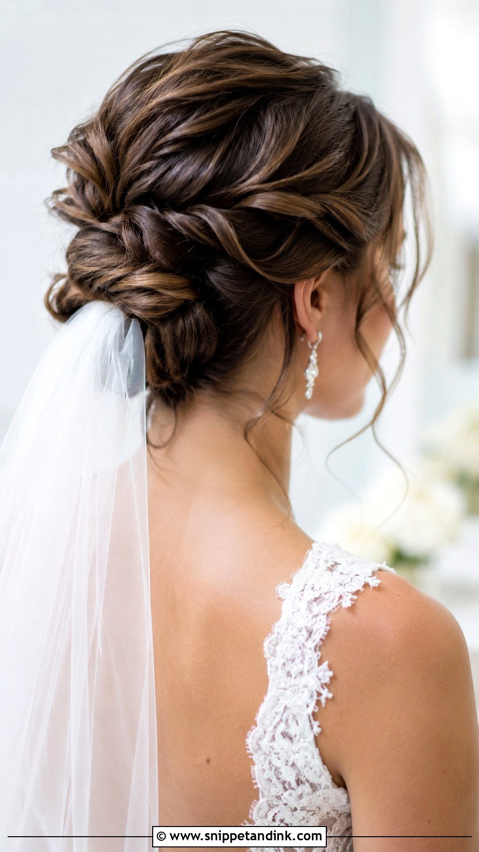 Twisted Updo for Short Hair - Snippet and Ink - 20 Easy Wedding Hairstyles for Short Hair