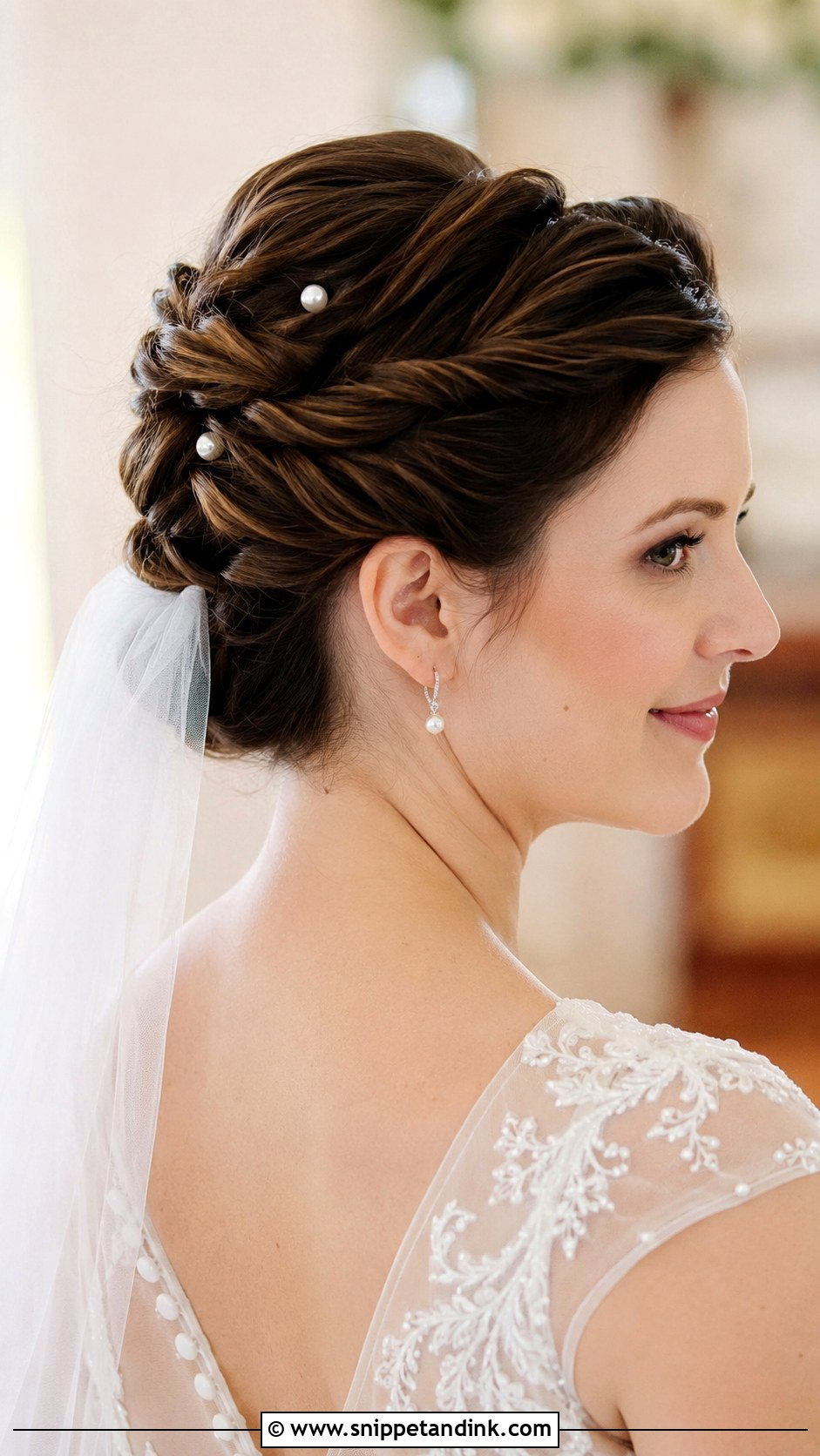 Twisted Updo for Short Hair - Snippet and Ink - 20 Short Hair Ideas for Wedding