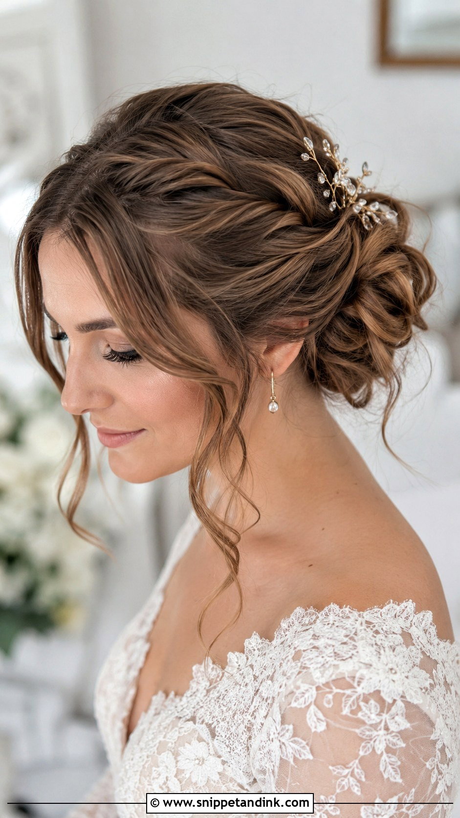 Twisted Updo for Short Hair - Snippet and Ink - 20 Short Hairdos for Wedding