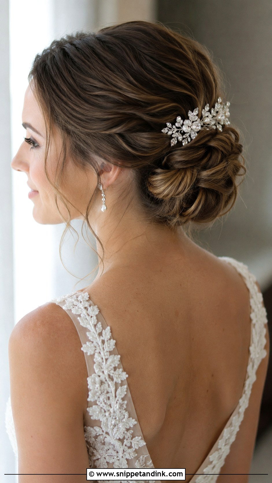 Twisted Updo for Short Hair - Snippet and Ink - 25 Hair Styles for Short Hair Wedding