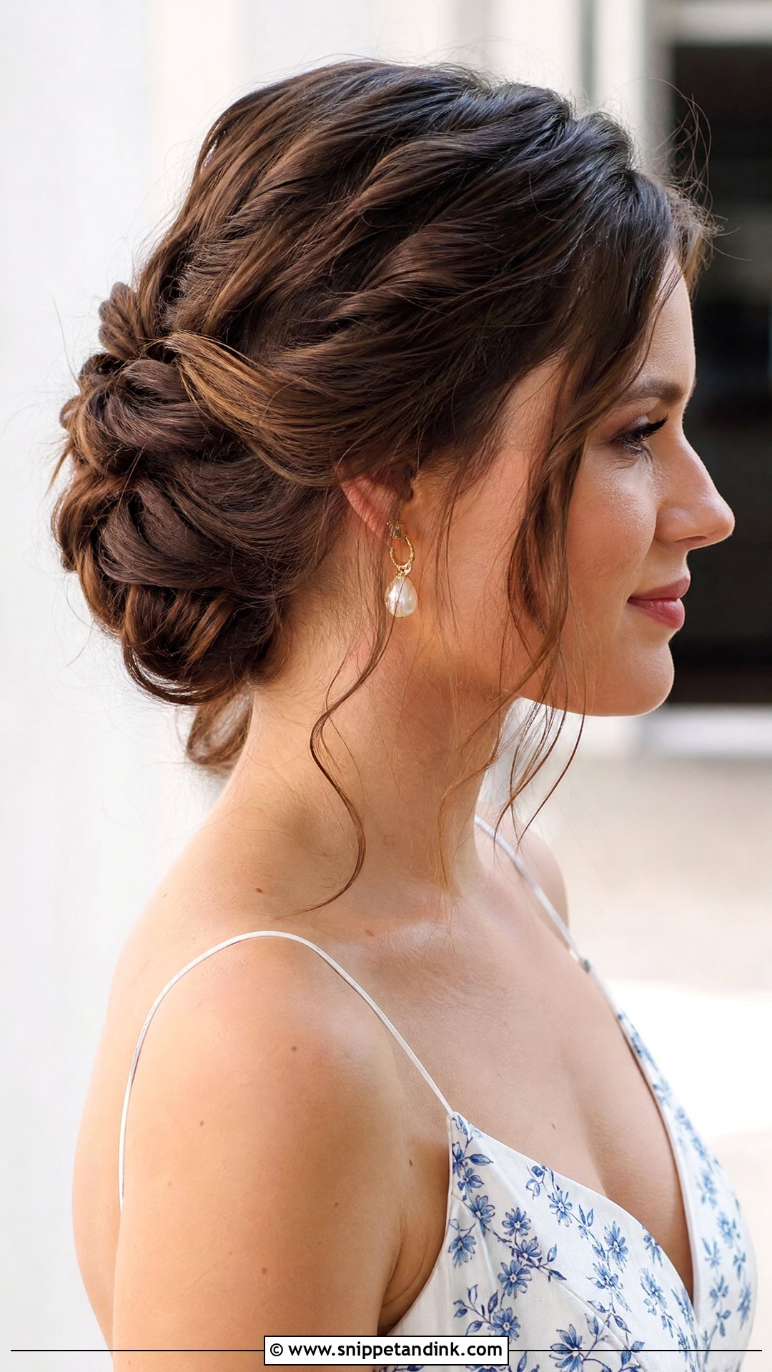 Twisted Updo for Summer Weddings - Snippet and Ink - 20 Summer Wedding Hairstyles for Guests