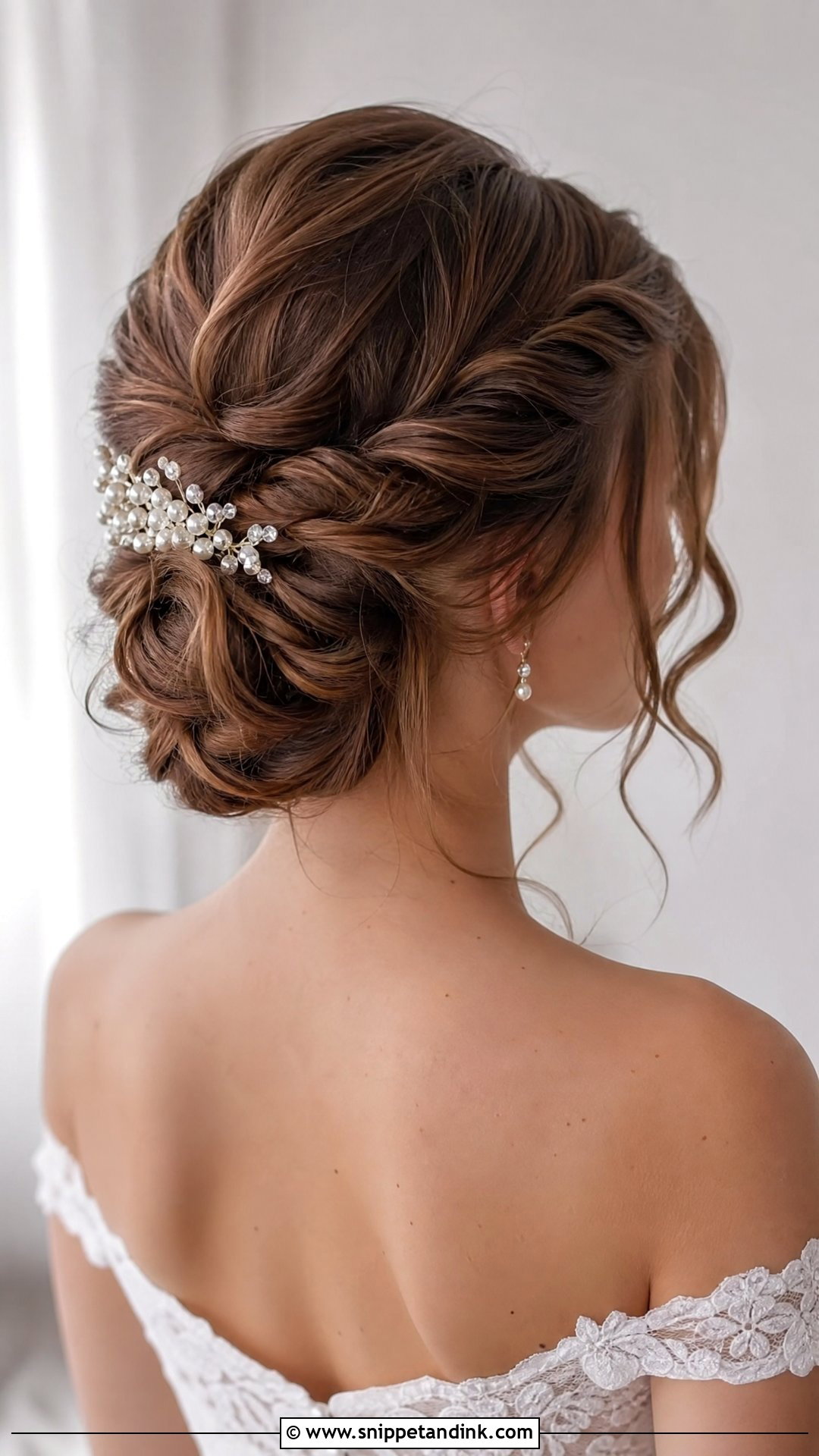 Twisted Wedding Bun For Long Hair - Snippet and Ink - 20 Wedding Buns for Long Hair