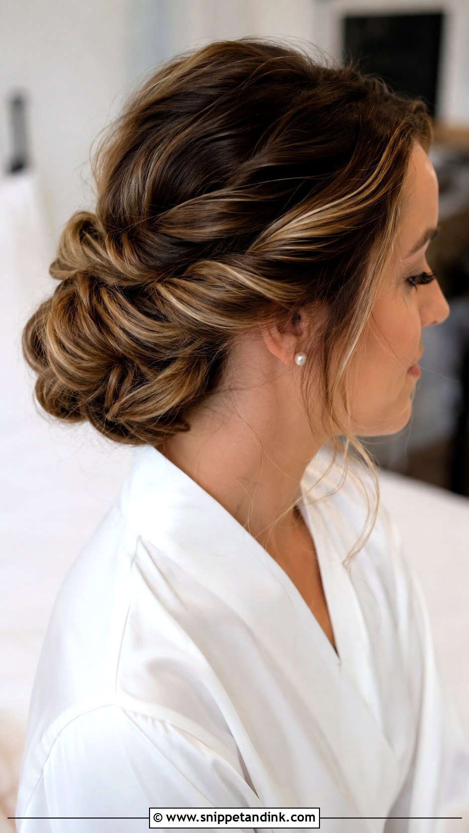Twisted Wedding Bun Tutorial - Snippet and Ink - 15 Hair Bun Tutorial Wedding Ideas