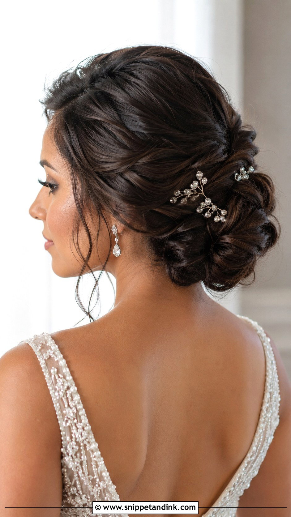 Twisted Wedding Bun - Snippet and Ink - 20 Hair Bun Wedding Style Ideas