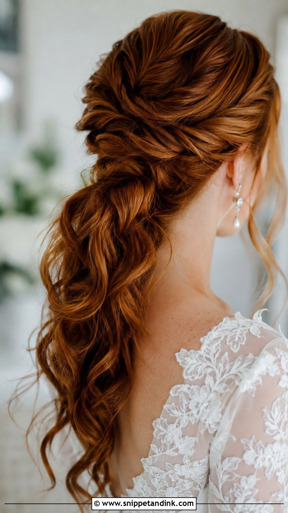 Twisted Wedding Ponytail - Snippet and Ink - 25 Wedding Hair Ponytail Ideas