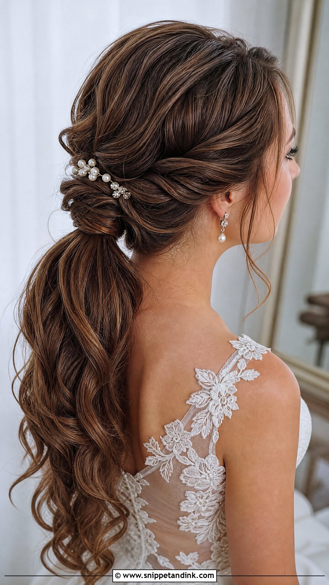 Twisted Wedding Ponytail - Snippet and Ink - 20 Tail Wedding Hairstyles