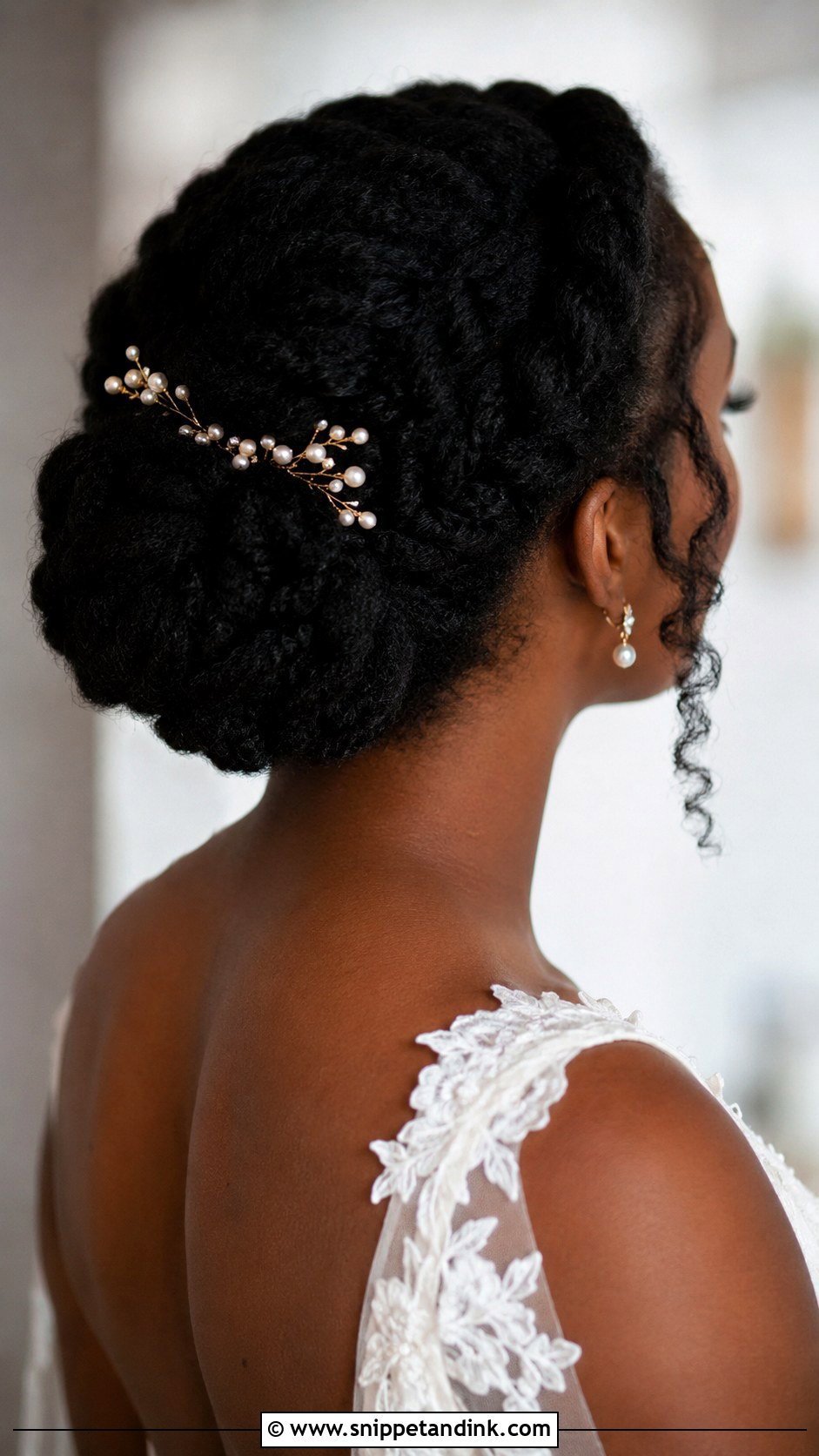Two Strand Twist Updo - Snippet and Ink - 25 Black Hair Bride Hairstyles