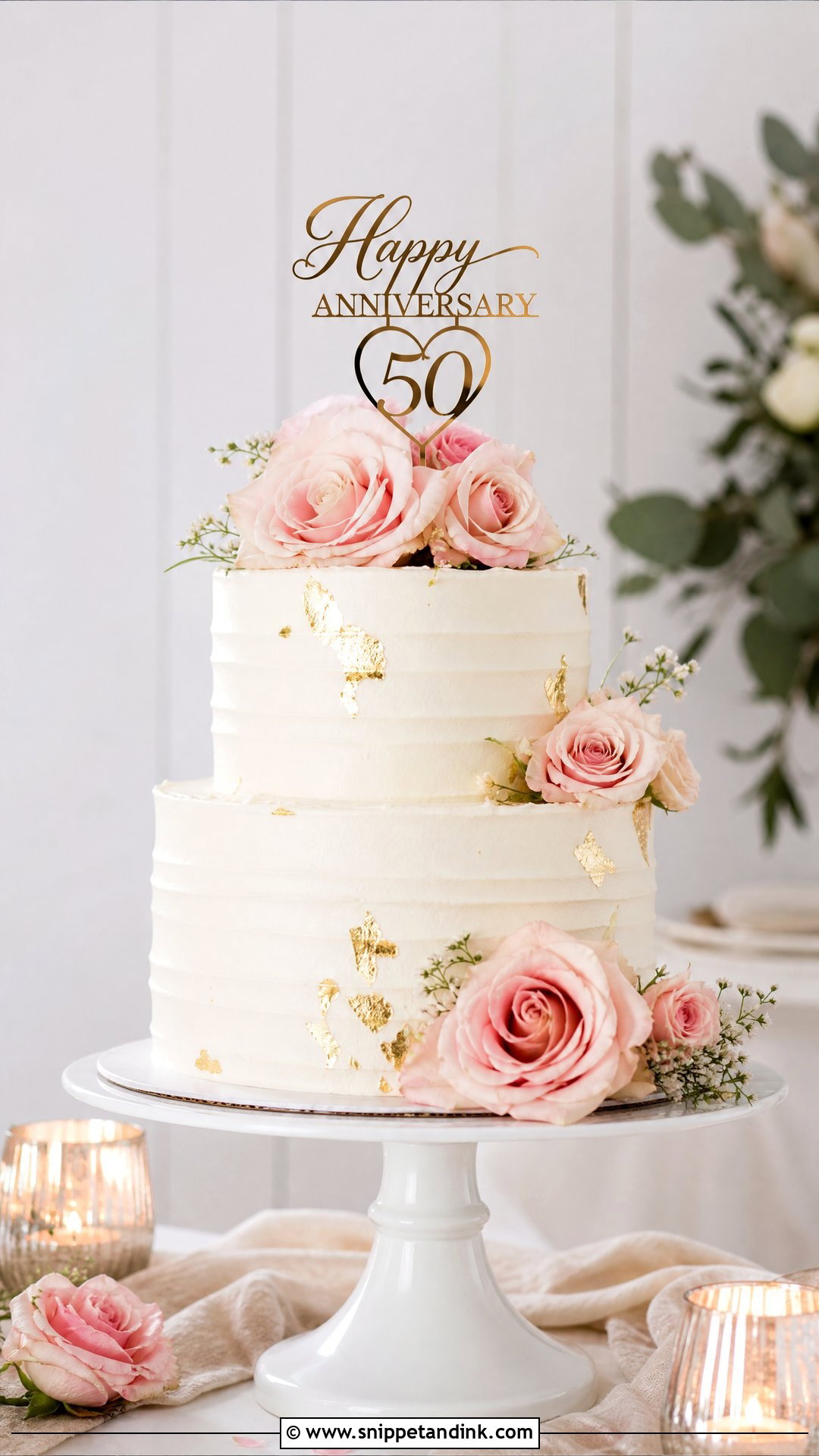 Two Tier Anniversary Cake - Snippet and Ink - 30 Couple Anniversary Cake Ideas